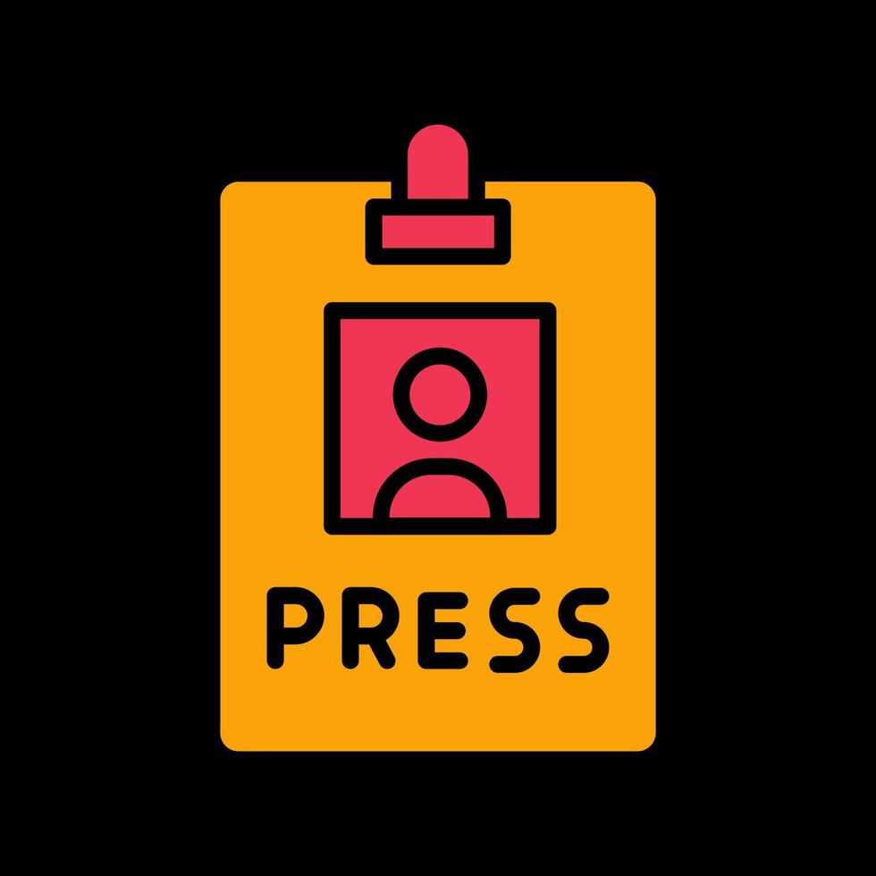 Press Pass Icon Design vector