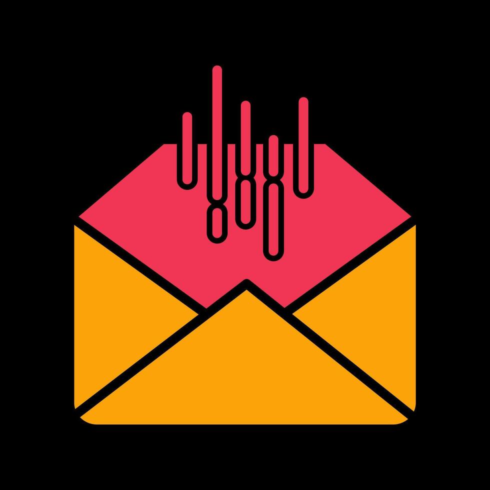 Mail Sorting Icon Design vector