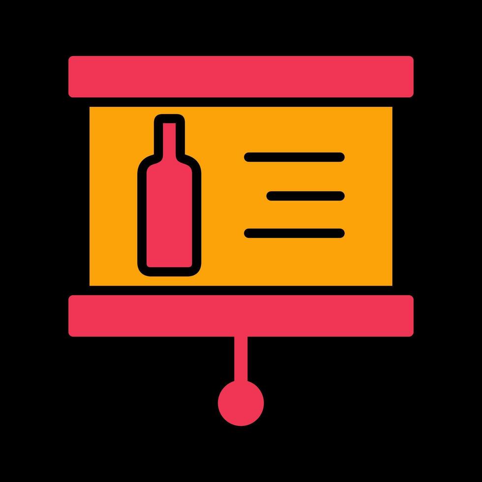 Wine Presentation Icon Design vector