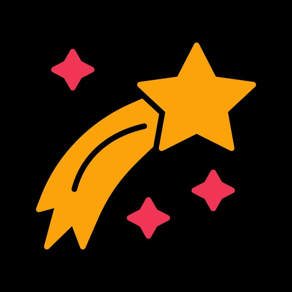 Shooting Star Icon Design vector