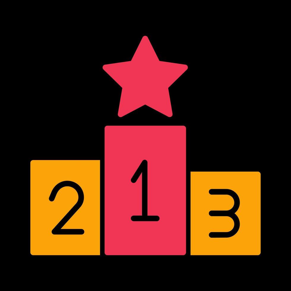 Podium Icon Design vector
