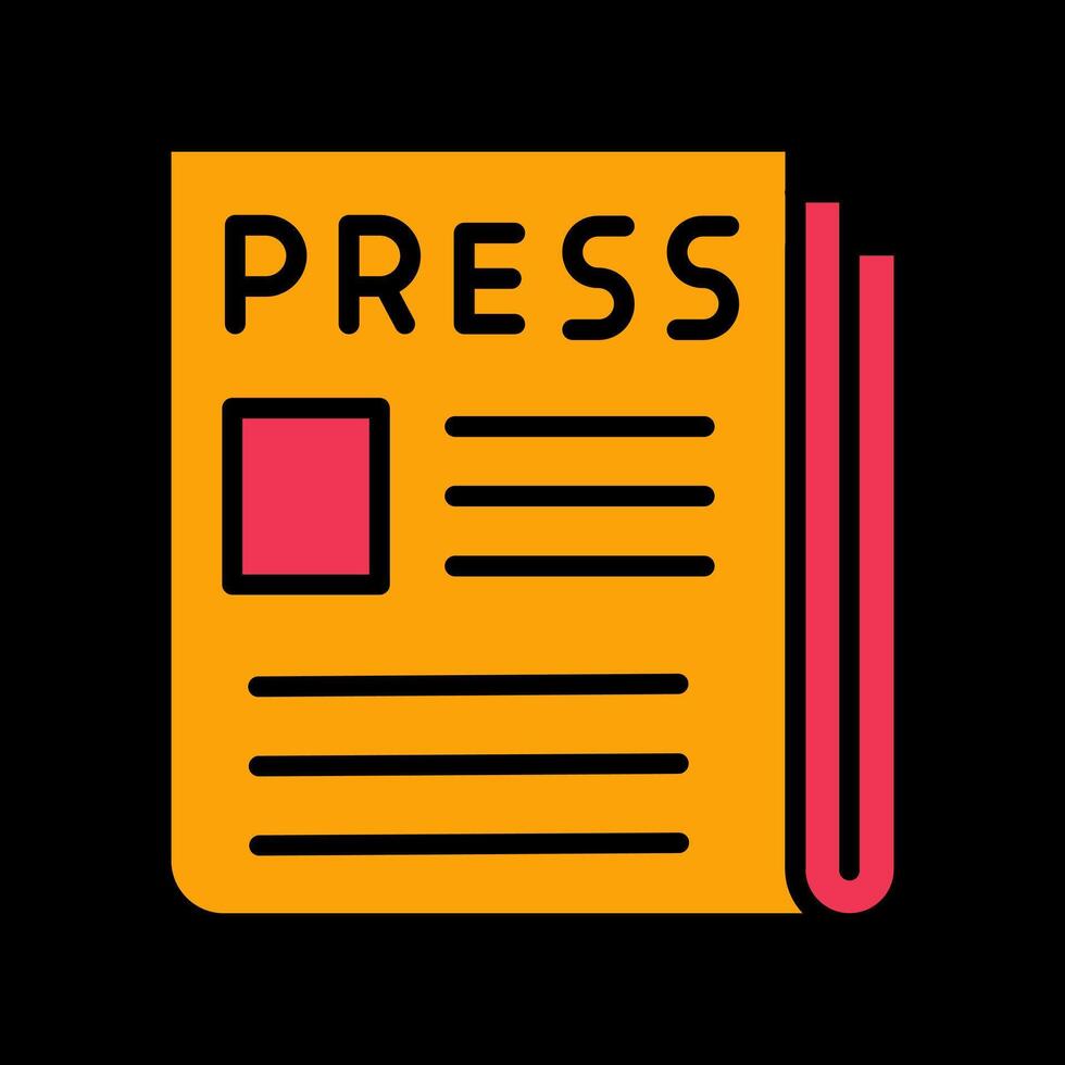 Press Release Icon Design vector