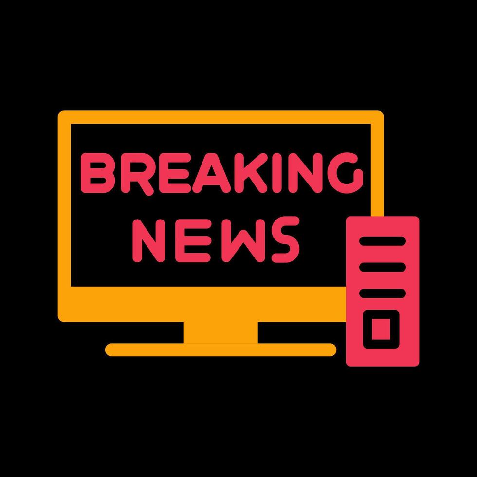 Breaking Story Icon Design vector