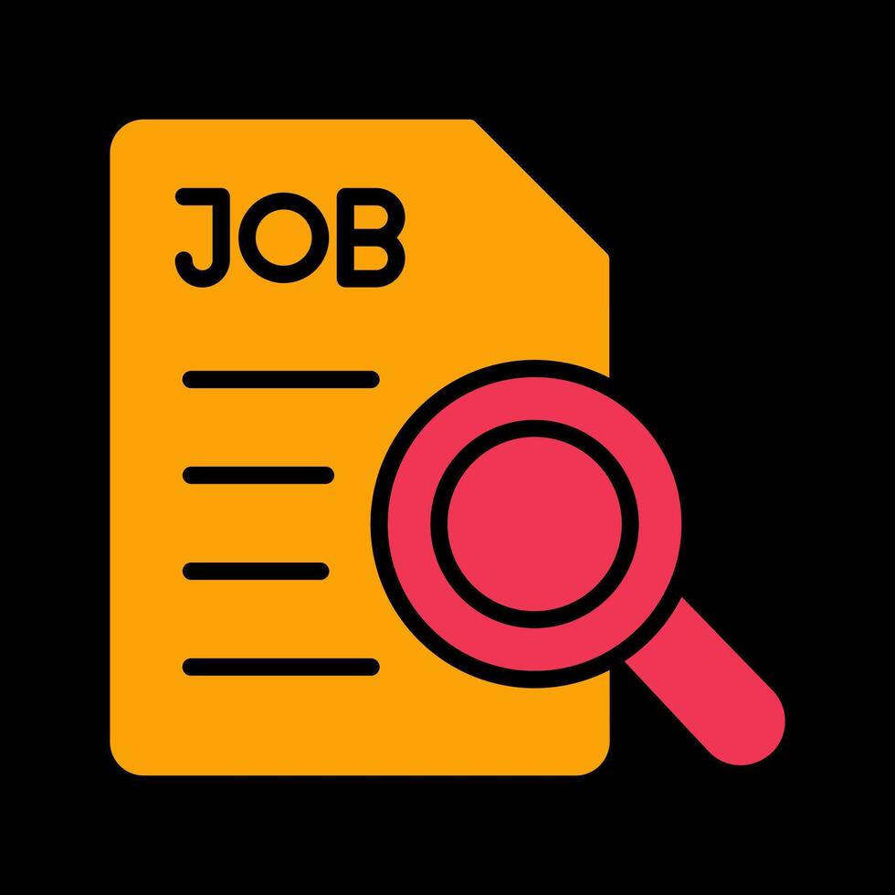 Job Search Icon Design vector