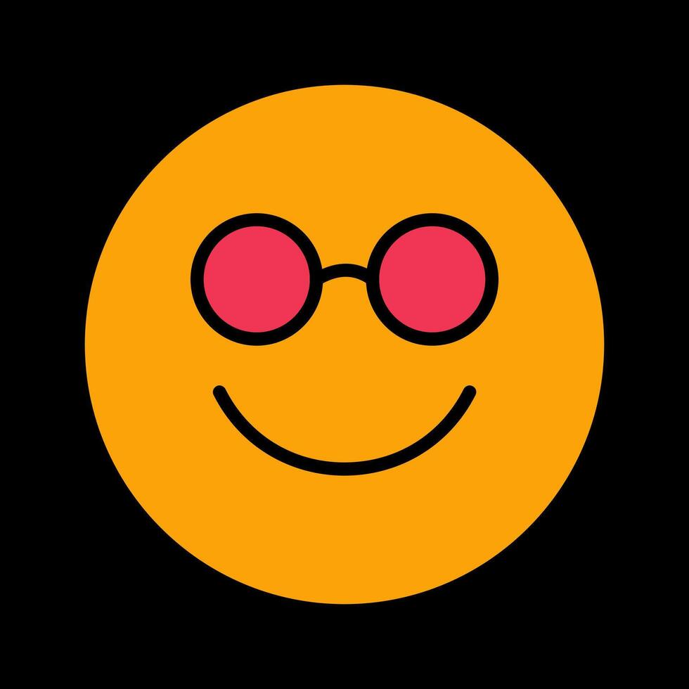 Nerd Face Icon Design vector