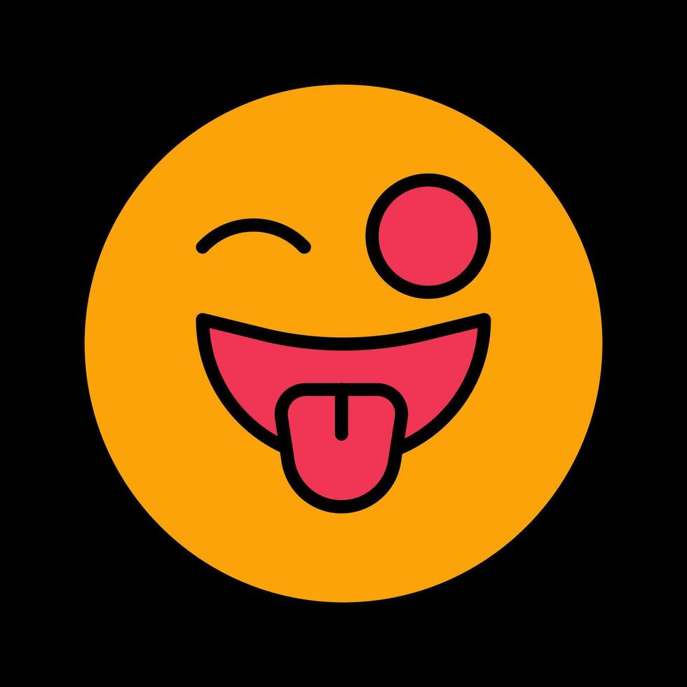 Zany Face Icon Design vector