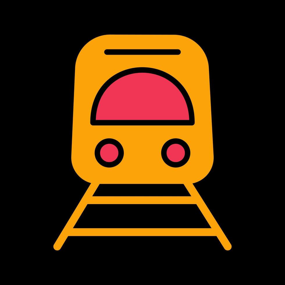 Light Rail Icon Design vector