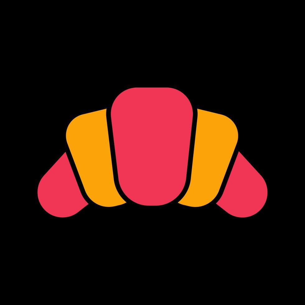 Croissant Icon Design vector