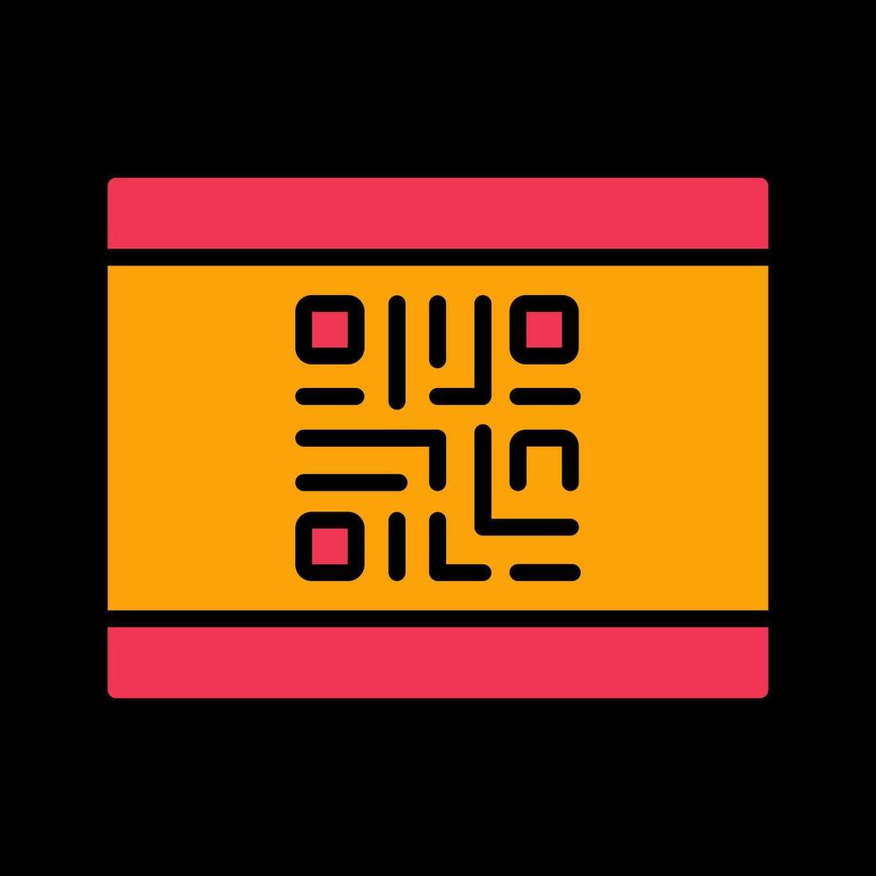 QR Code Business Card Icon Design vector