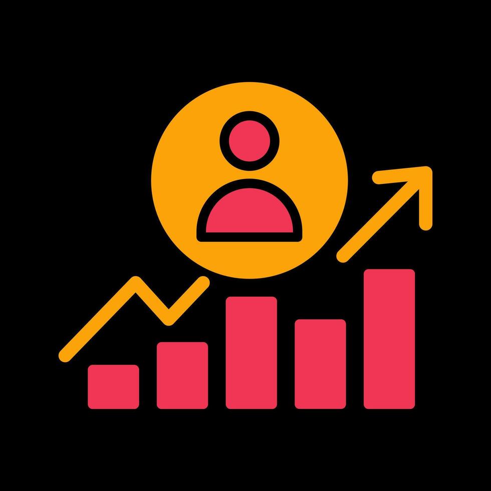 Career Growth Icon Design vector
