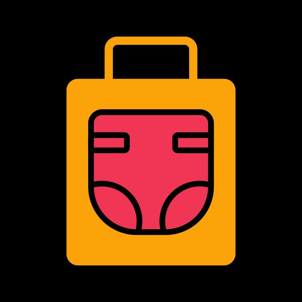 Diaper Bag Icon Design vector