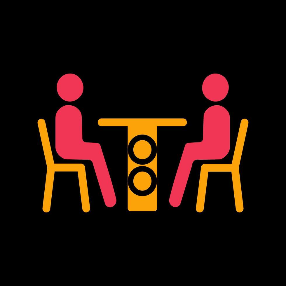 Family Dinner Icon Design vector