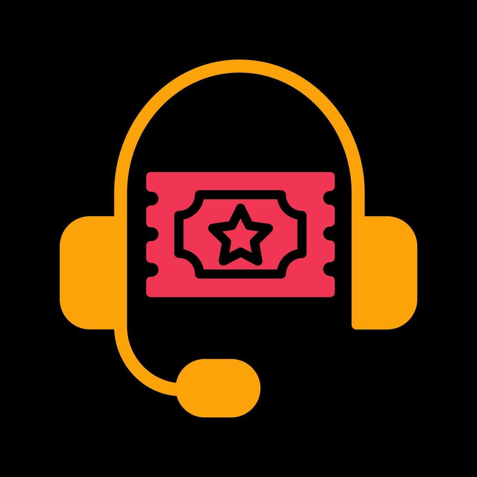 Support Ticket Icon Design vector