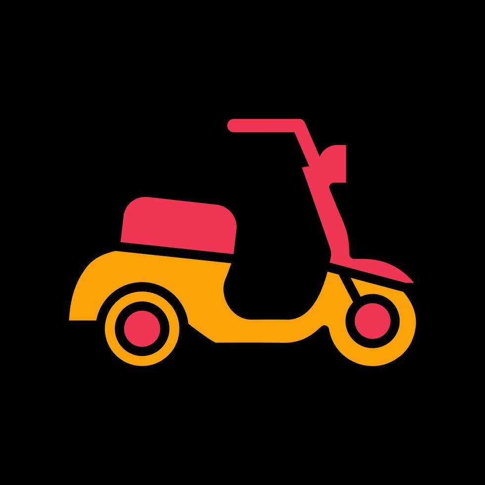 Motor Scooter Icon Design vector