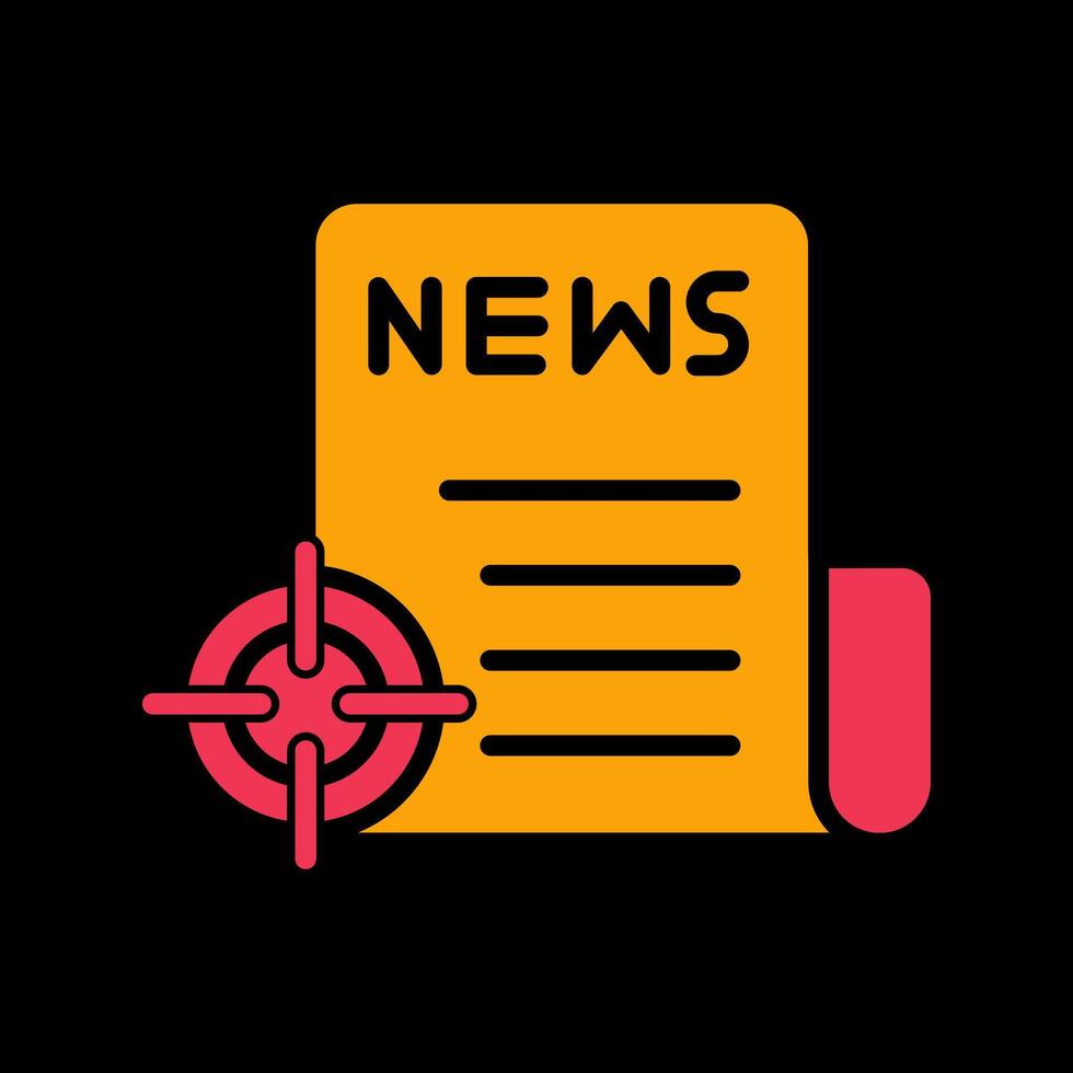 News Scoop Icon Design vector