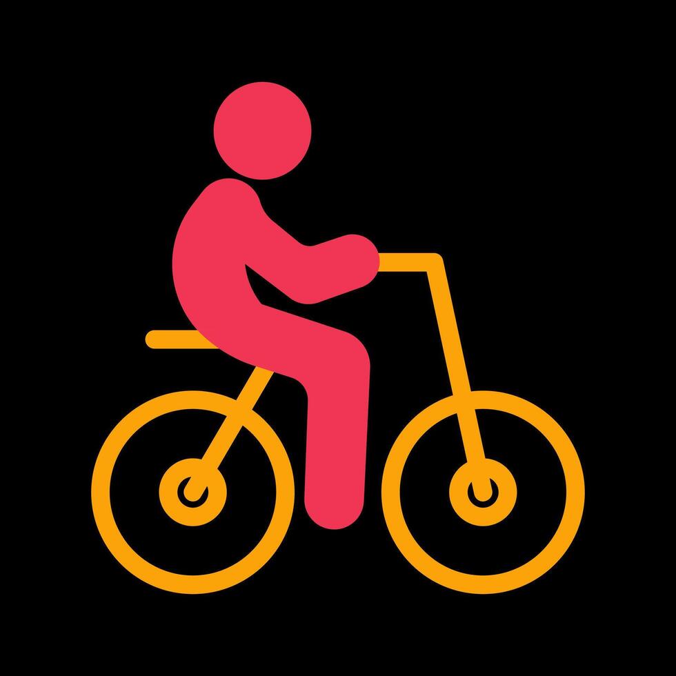 Person Biking Icon Design vector