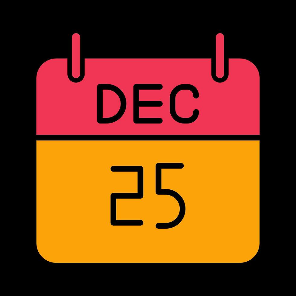 25 December Icon Design vector