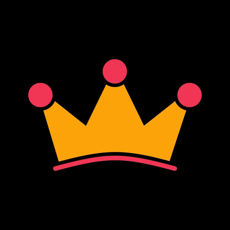 Birthday Crown Icon Design vector