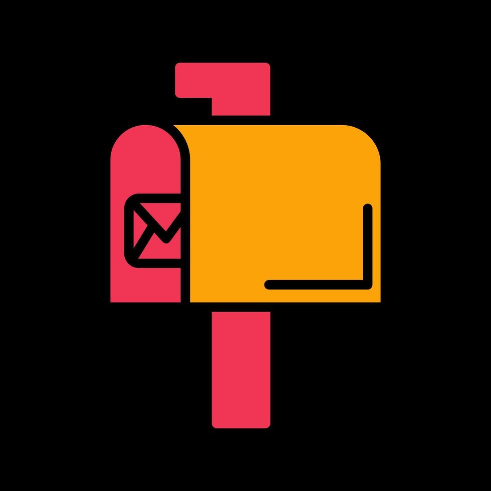Mailbox Key Icon Design vector