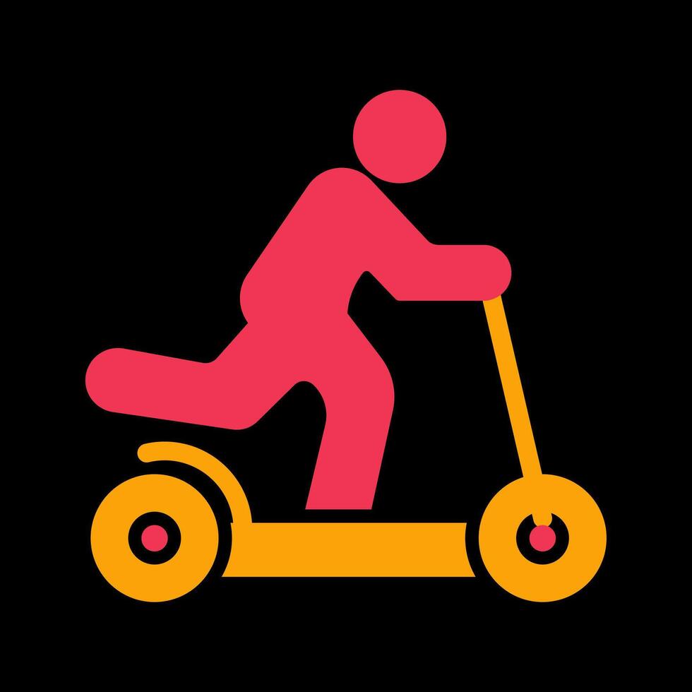 Kick Scooter Icon Design vector