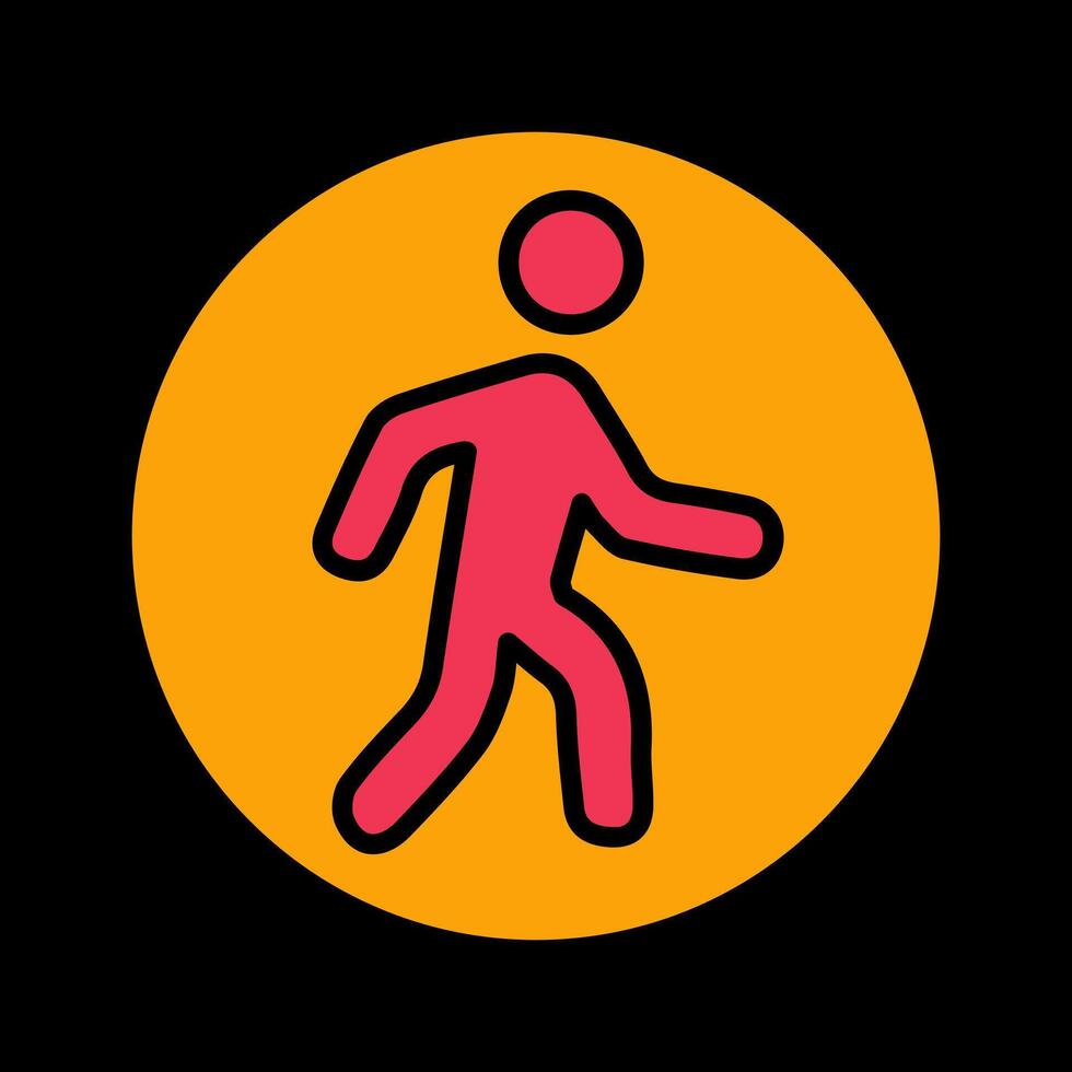 Person Walking Icon Design vector