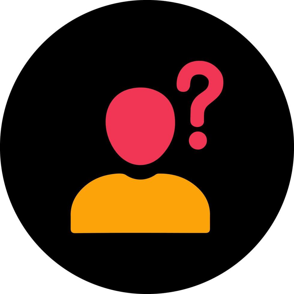 Confused Person Icon Design vector