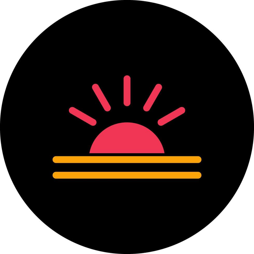 Sunrise Icon Design vector