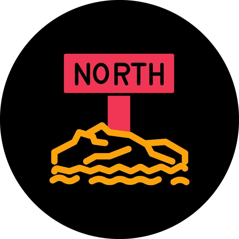 Northpole Icon Design vector