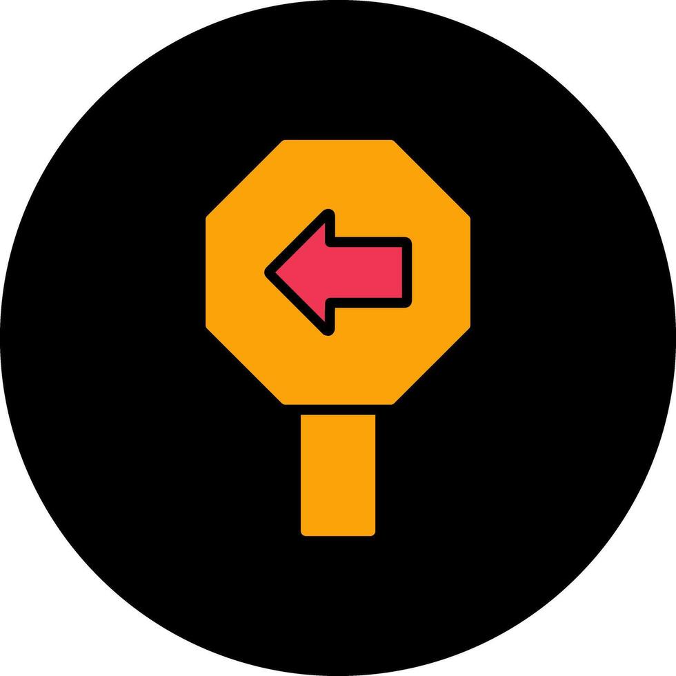 Left Arrow Icon Design vector