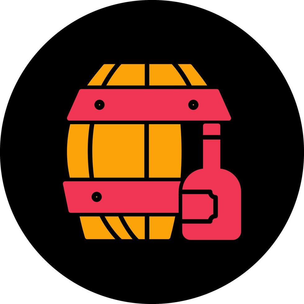 Wine Barrel Icon Design vector