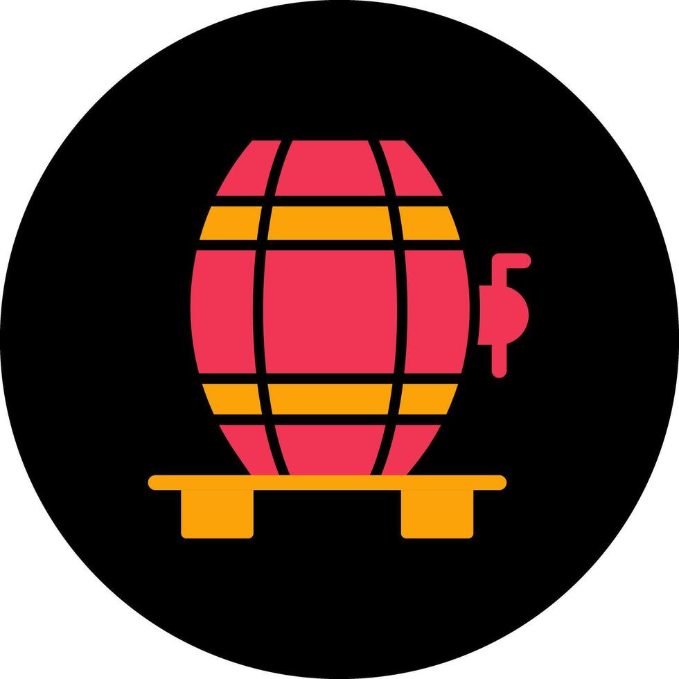 Wine Cask Icon Design vector