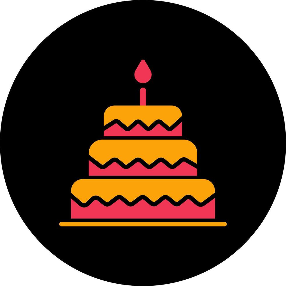 Cake Topper Icon Design vector