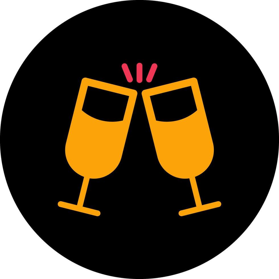 Wine Cheers Icon Design vector