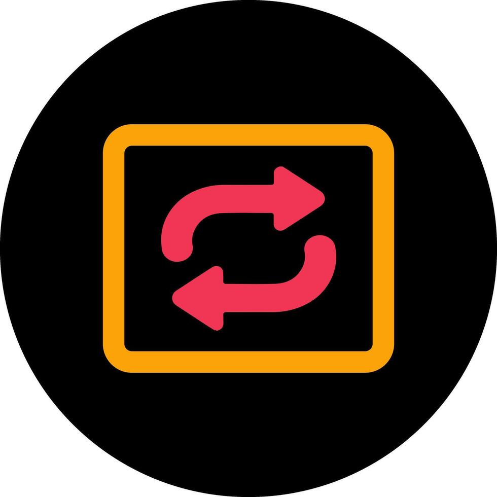 Repeat Button Icon Design vector
