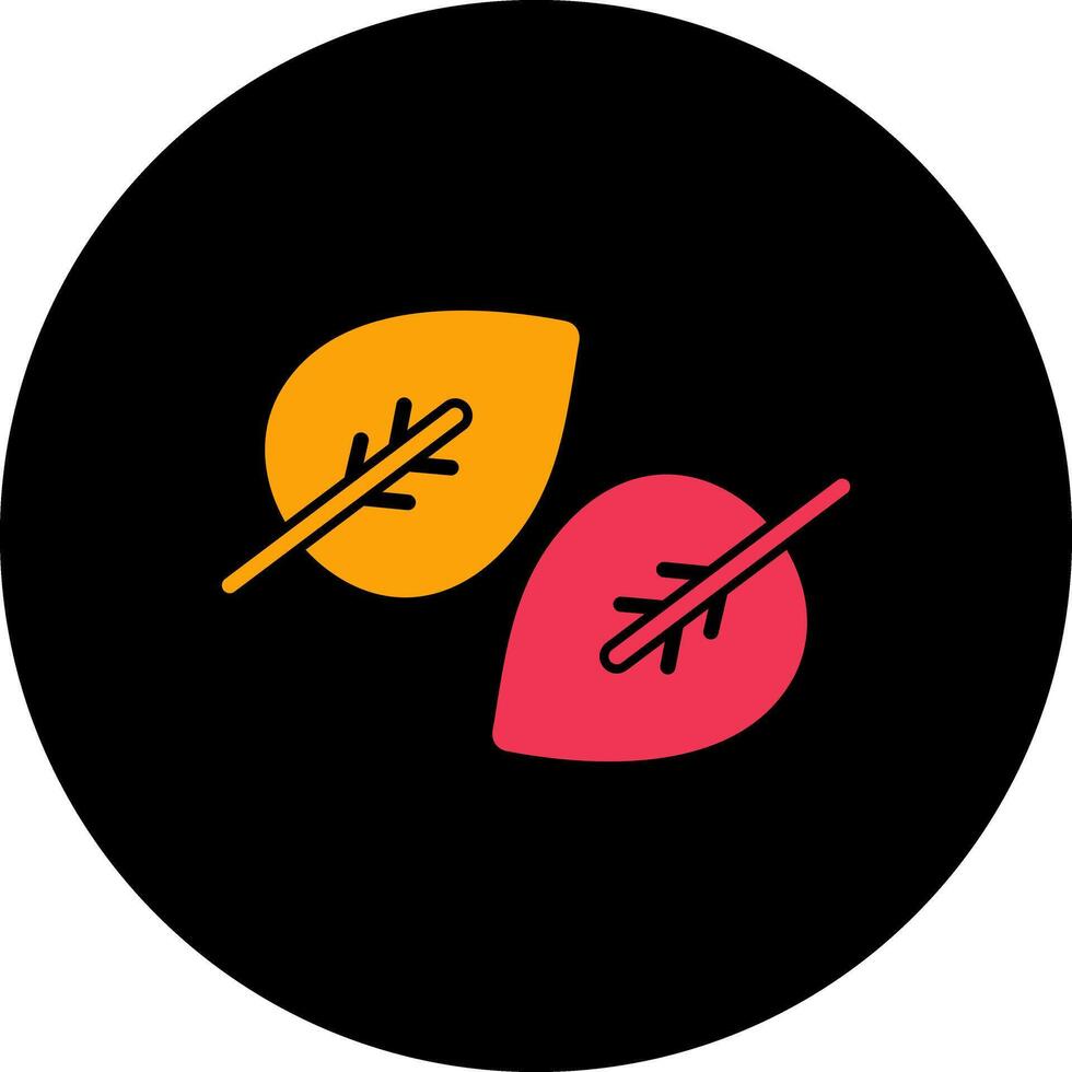 Fallen Leaf Icon Design vector