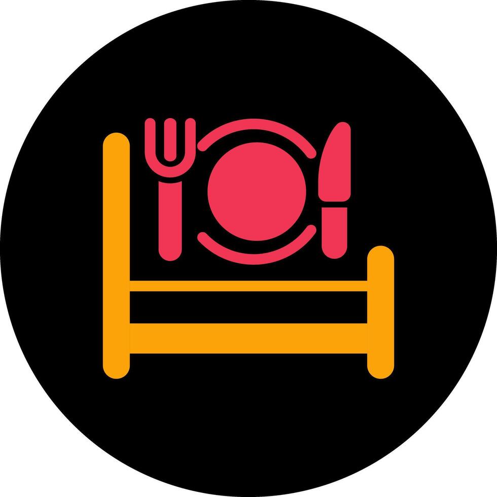 Breakfast in Bed Icon Design vector