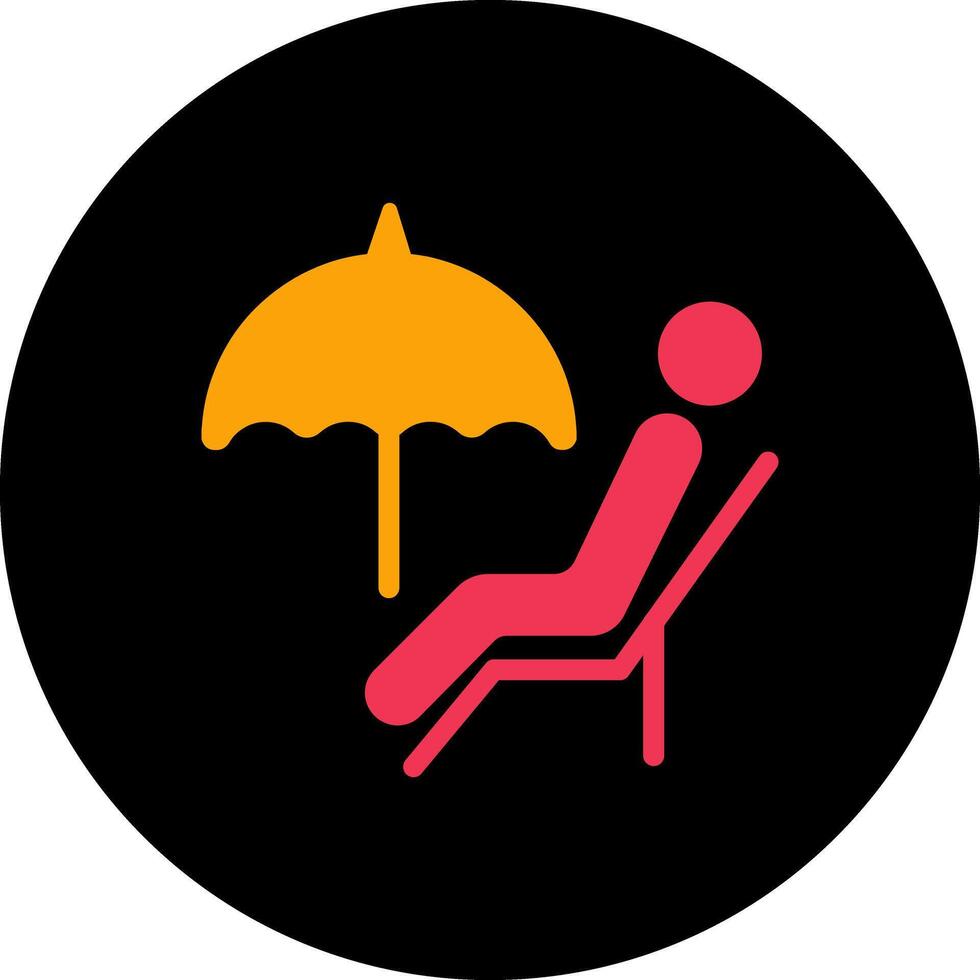 Relaxing Day Icon Design vector