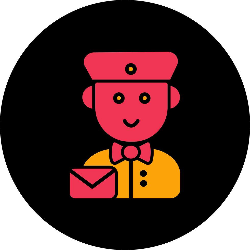 Mail Carrier Icon Design vector