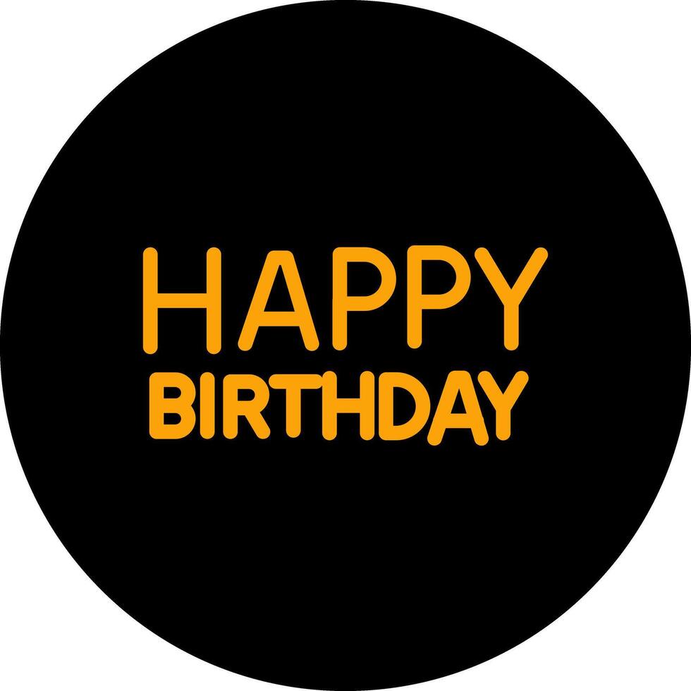 Happy Birthday Sign Icon Design vector