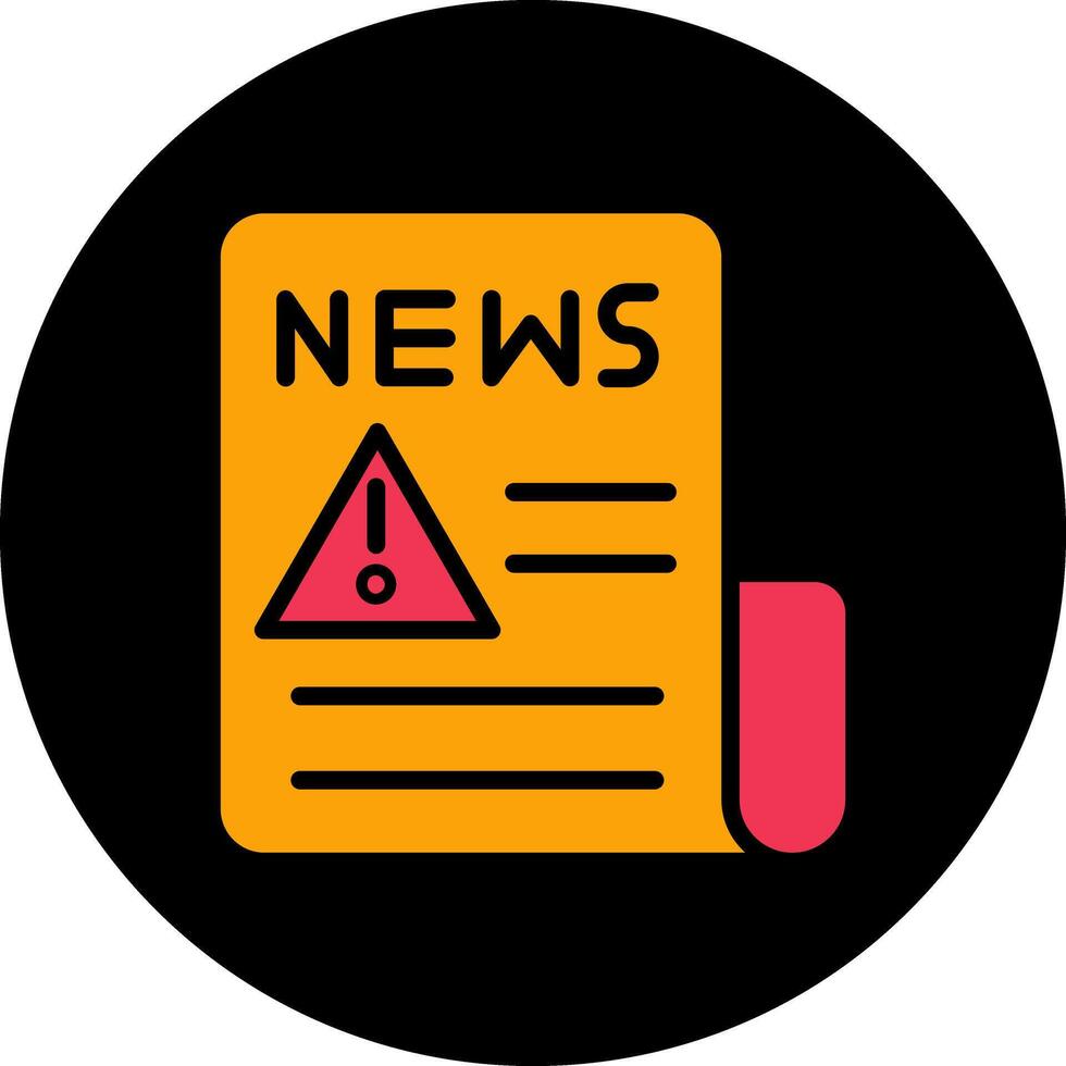 News Alert Icon Design vector