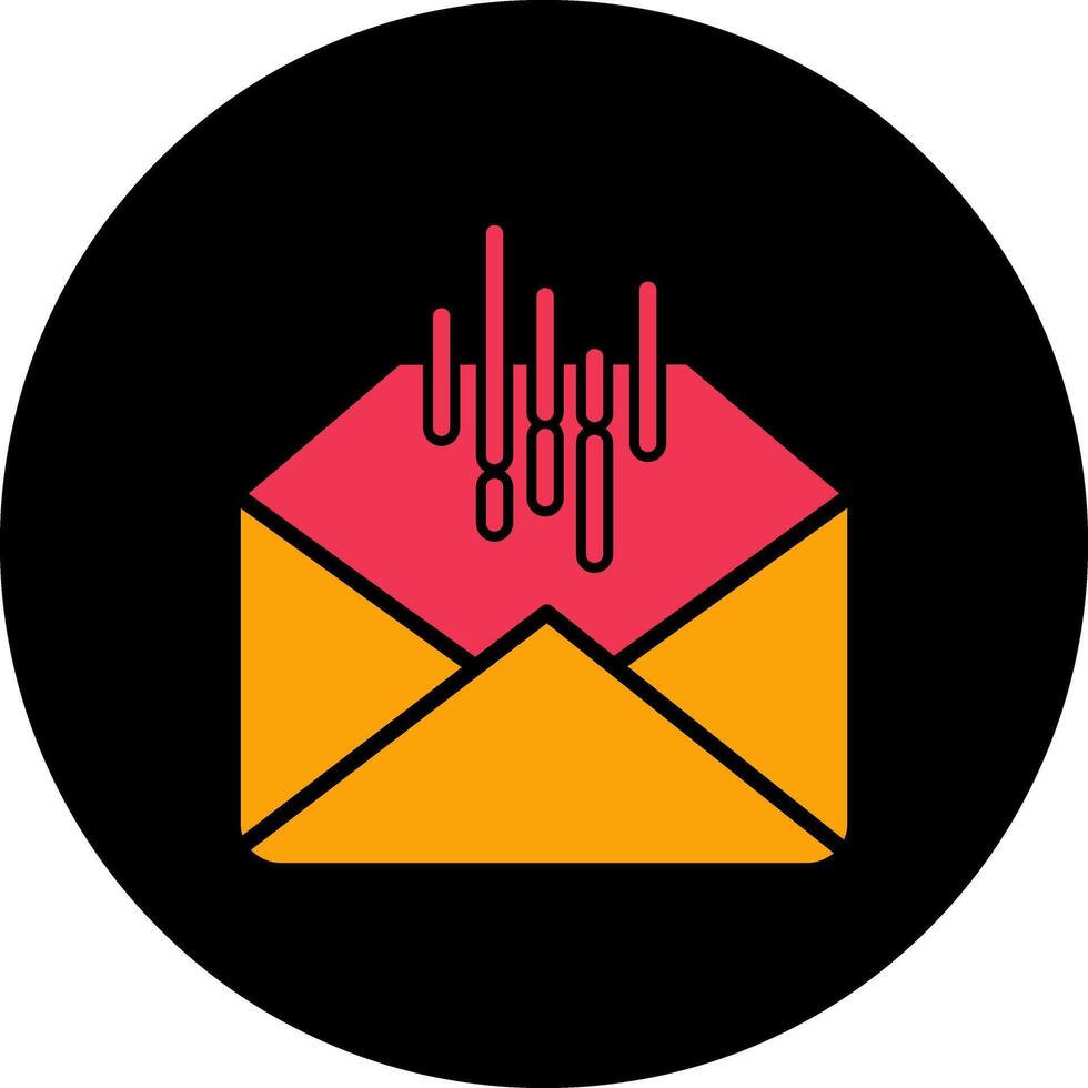 Mail Sorting Icon Design vector