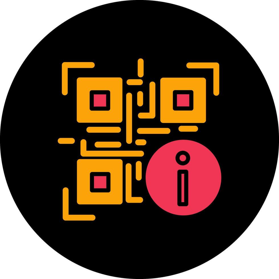 QR Code Information Icon Design vector