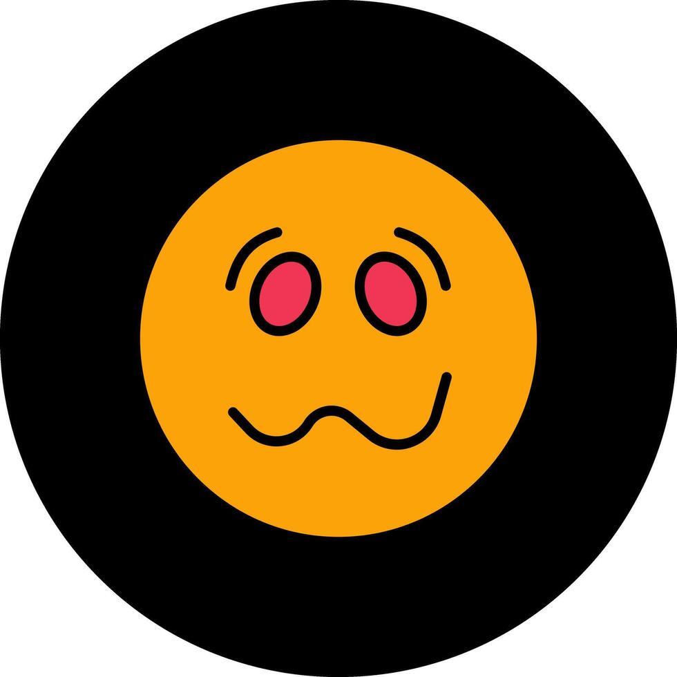 Woozy Face Icon Design vector