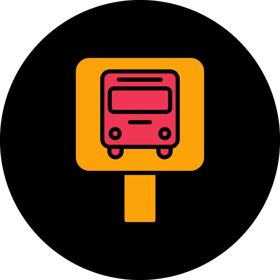 Bus Stop Icon Design vector