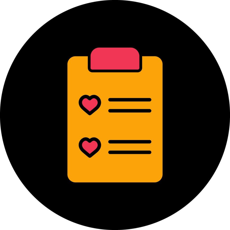 Wishlist Icon Design vector