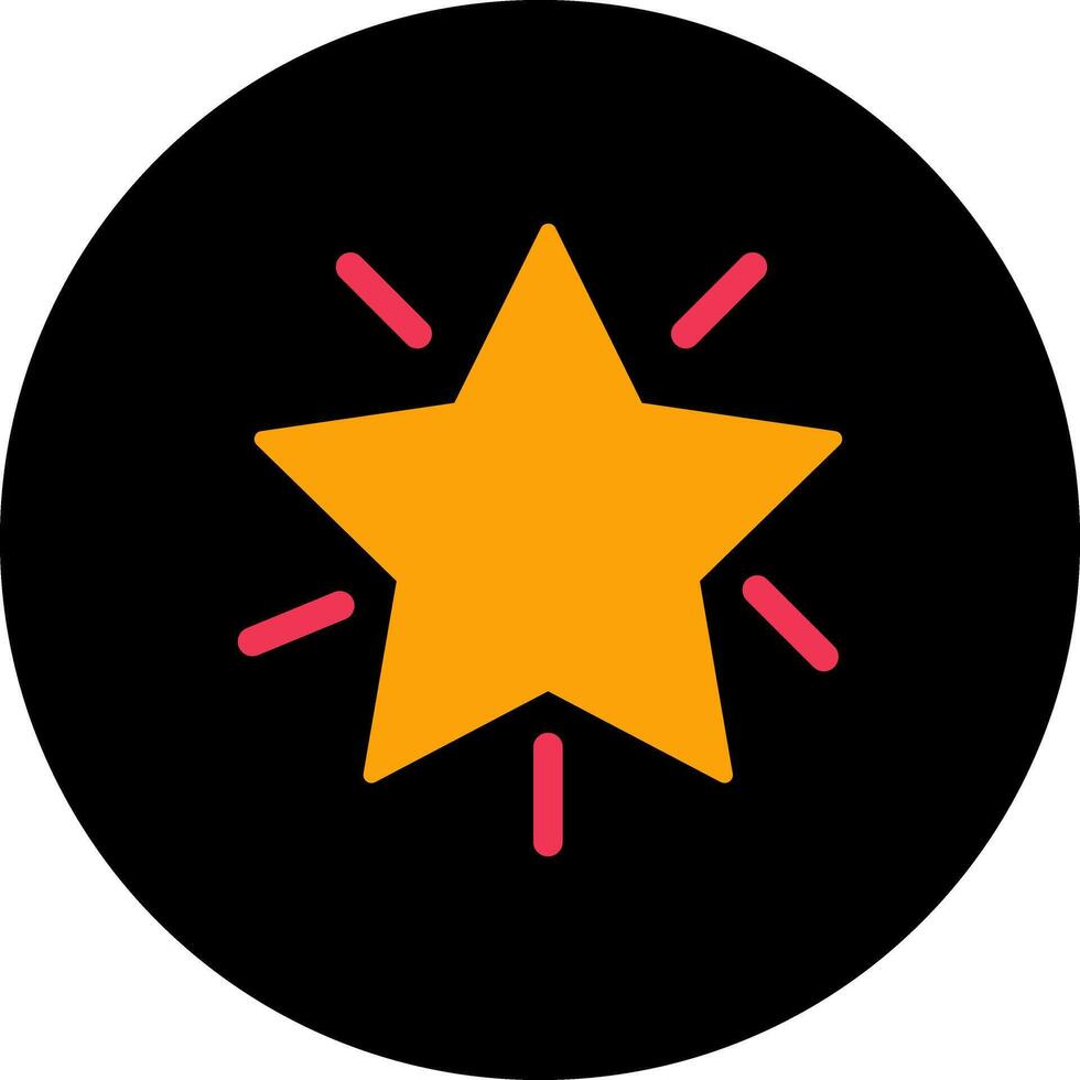 Glowing Star Icon Design vector