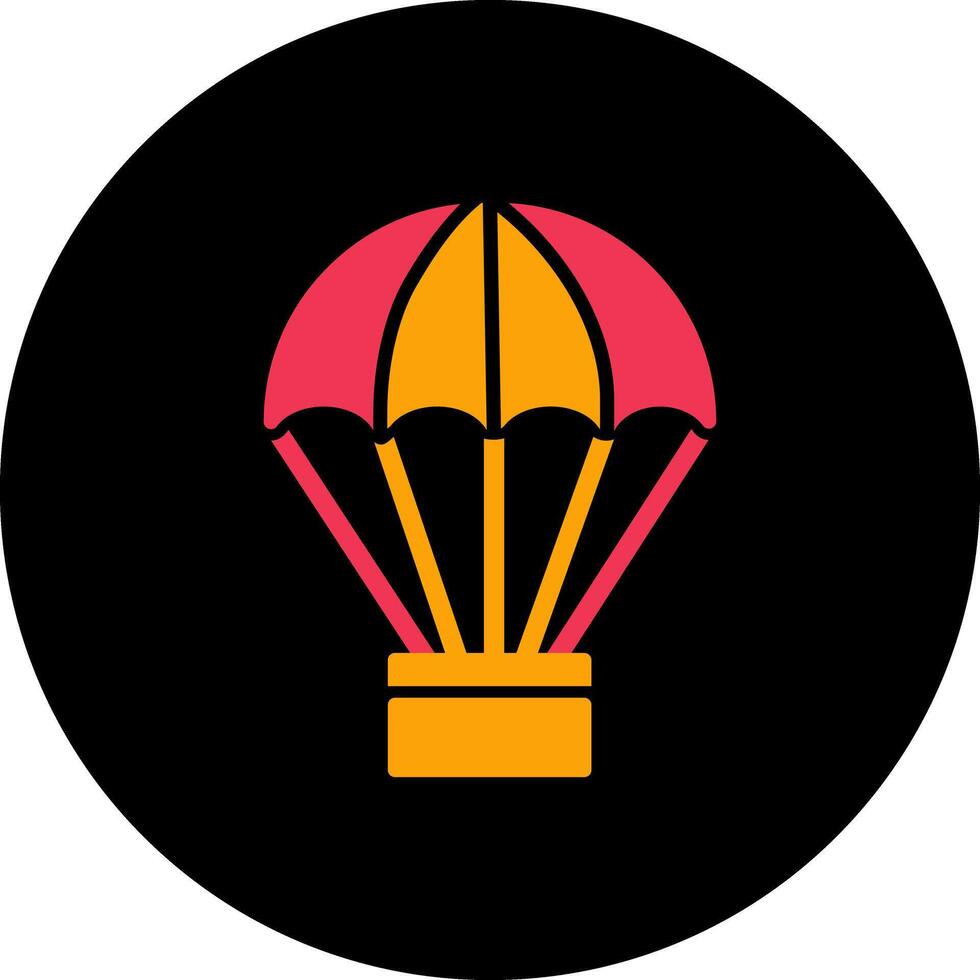 Hot Air Balloon Icon Design vector