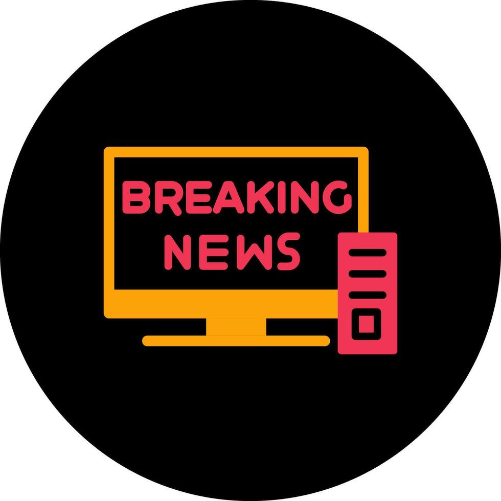 Breaking Story Icon Design vector