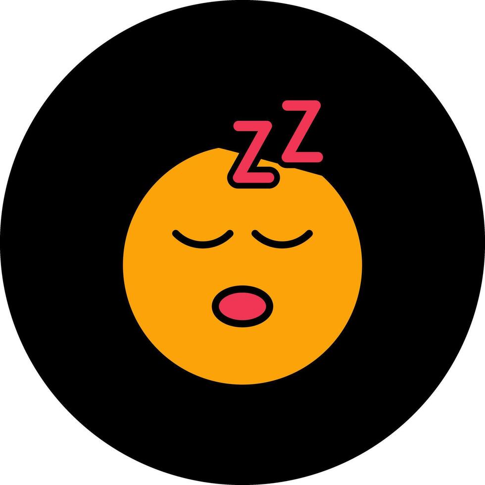 Sleeping Face Icon Design vector