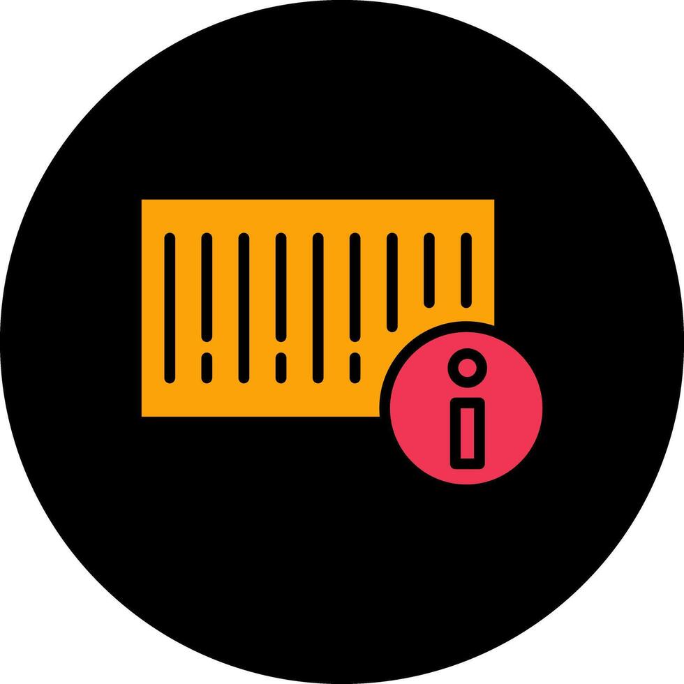 Barcode Product Info Icon Design vector